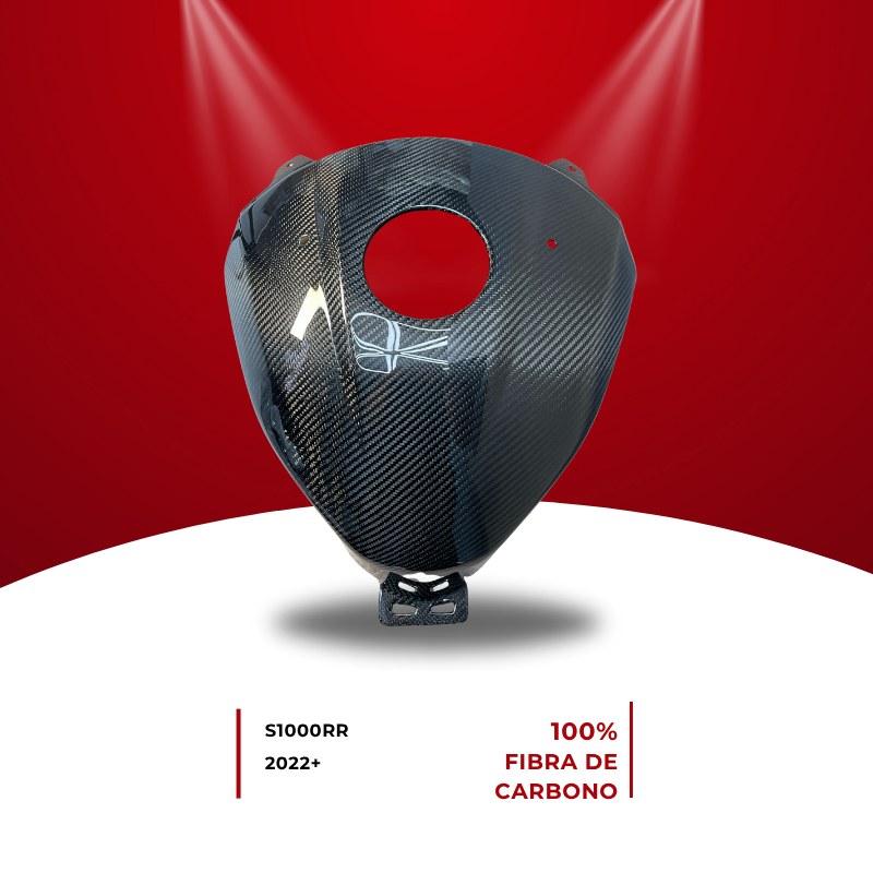 Cobertor tanque BMW S1000RR 2022+ 100% fibra de carbono