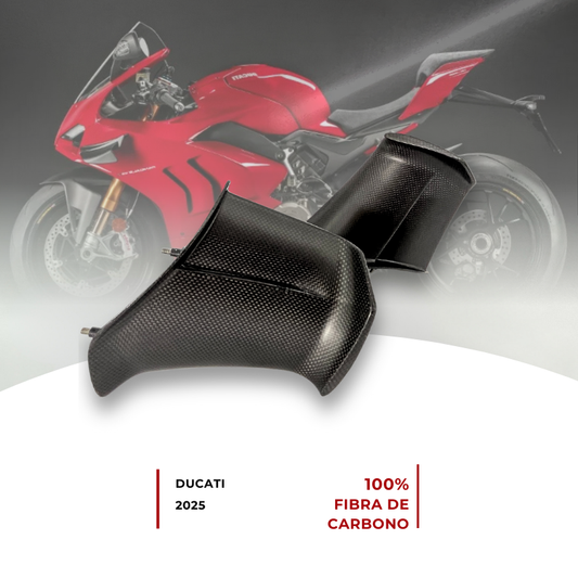 Alerones Ducati Panigale V4 2025 100% fibra de carbono.