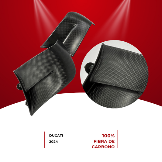 Alerones Ducati Panigale V4 2024 100% fibra de carbono.