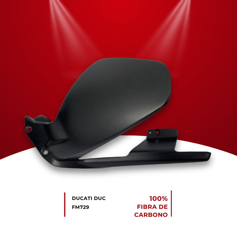 Guardabarros trasero Ducati Panigale V4 2018 - 2024 100% fibra de carbono.