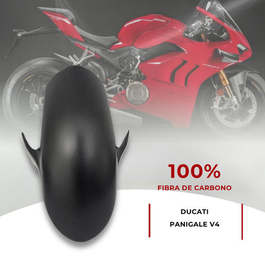 Guardabarros delantero Ducati Panigale V4 100% fibra de carbono