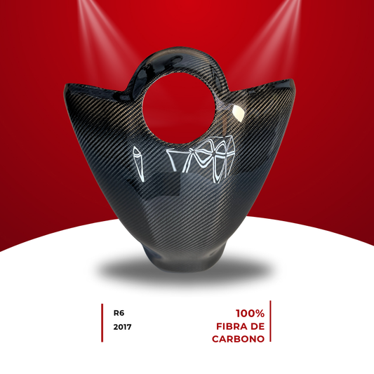 Cobertor tanque YAMAHA R6 2017+ 100% fibra de carbono