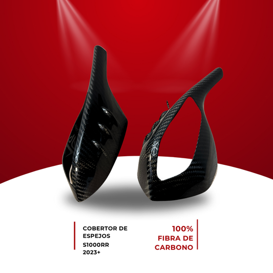 Cobertor de espejos S1000RR 2022+ 100% fibra de carbono